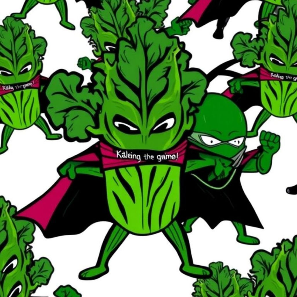 Kale’s my green ninja kale Puns