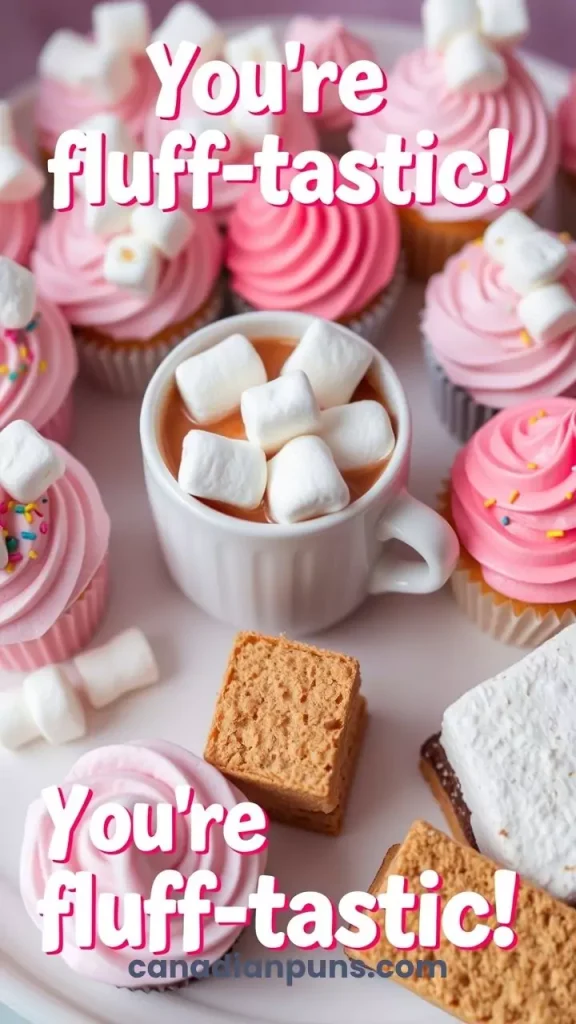 You’re fluff tastic Marshmallow Puns