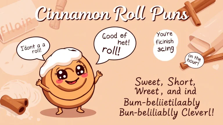 Cinnamon Roll Puns Sweet, Short, and Bun believably Clever!