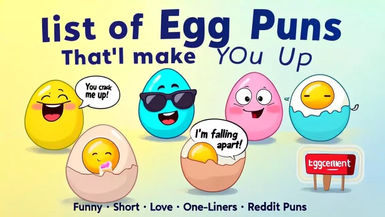 Egg Puns Funny, Short, Clever & Eggstra Special Wordplay
