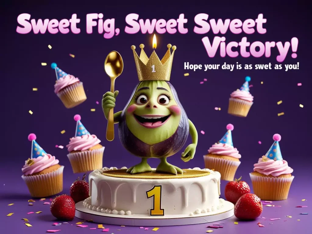 Fig Pun birthday card