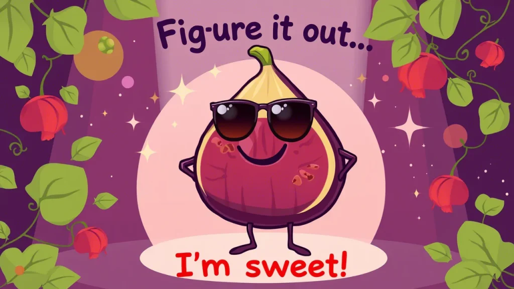Fig ure it out, I'm sweet fig puns jokes