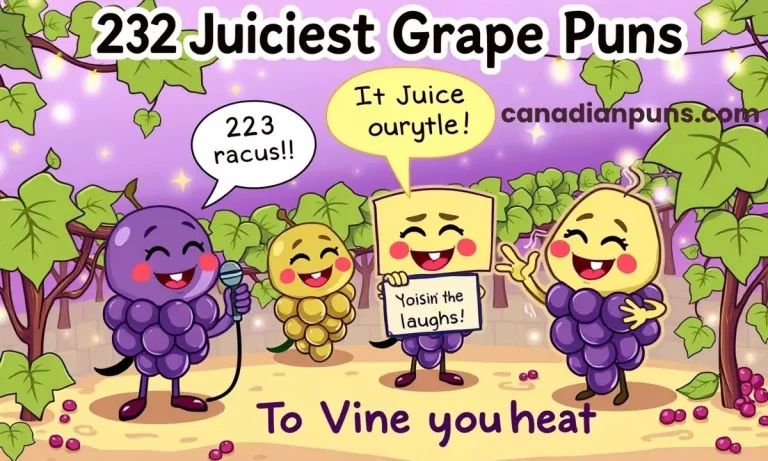 Juiciest Grape Puns to Vine Your Heart
