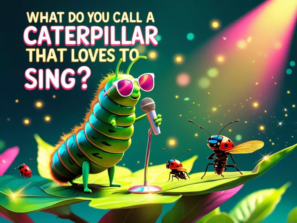 What do you call a caterpillar that loves to sing caterpillar puns