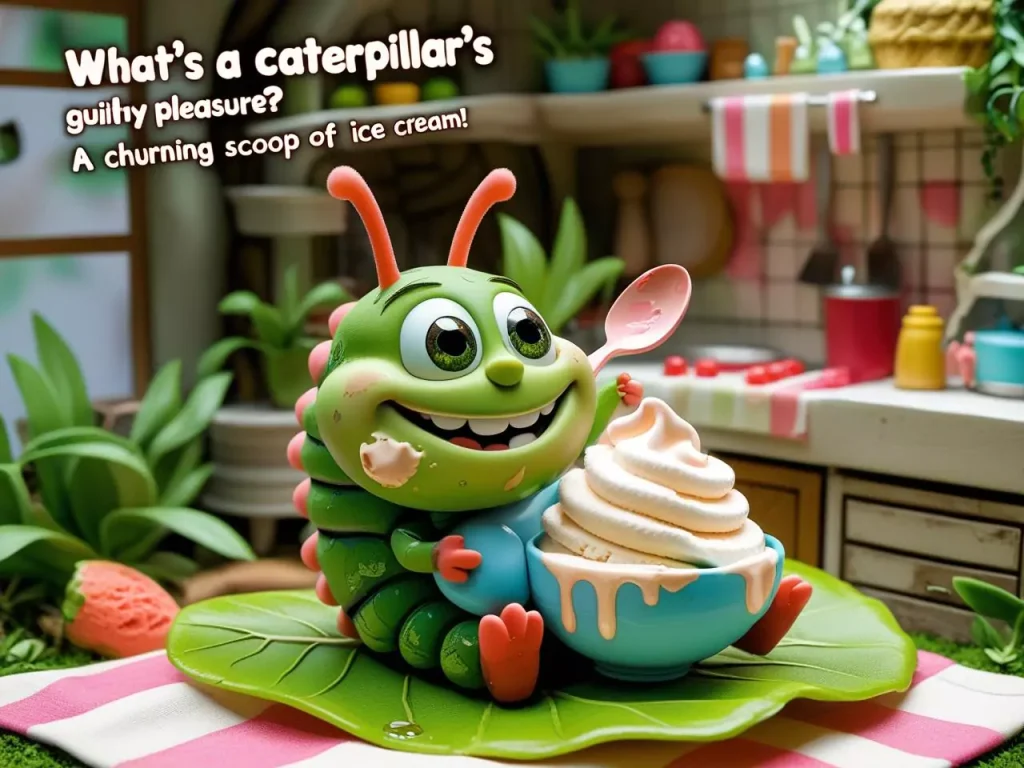 What’s a caterpillar’s guilty pleasure cater pillar puns