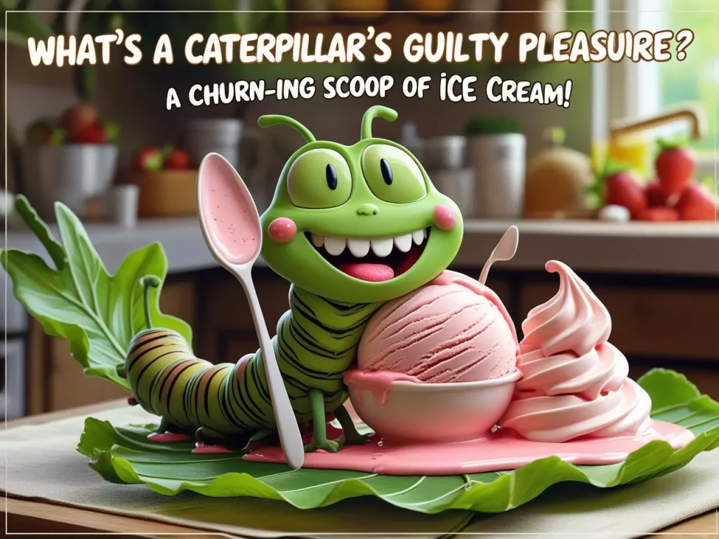What’s a caterpillar’s guilty pleasure caterpillar punny jokes